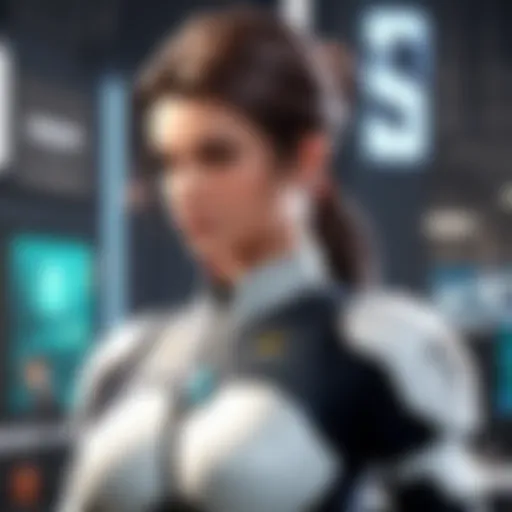 A player focused on the screen with Aim Lab training interface