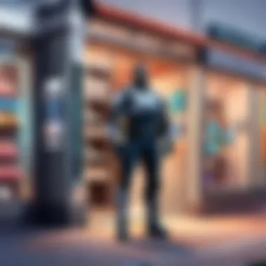 Exploring Advanced Security Measures for App Store Accounts Illustration showcasing the security features of an App Store account