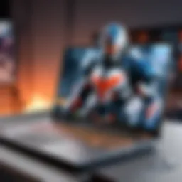 Visual representation of laptop hardware components crucial for gaming