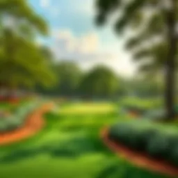 Majestic Augusta National Golf Club during Masters event