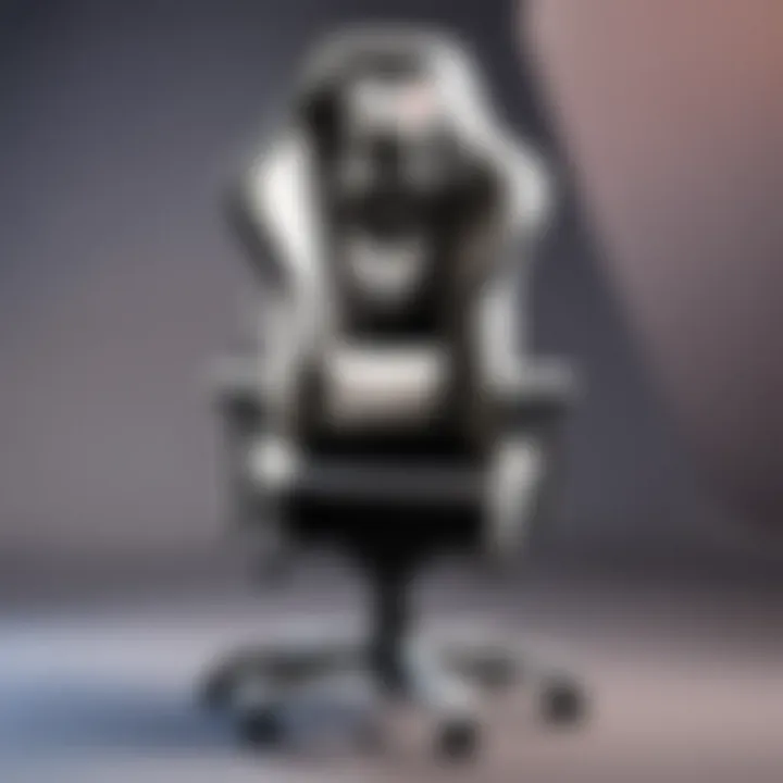Ergonomic gaming chair in a stylish gaming room