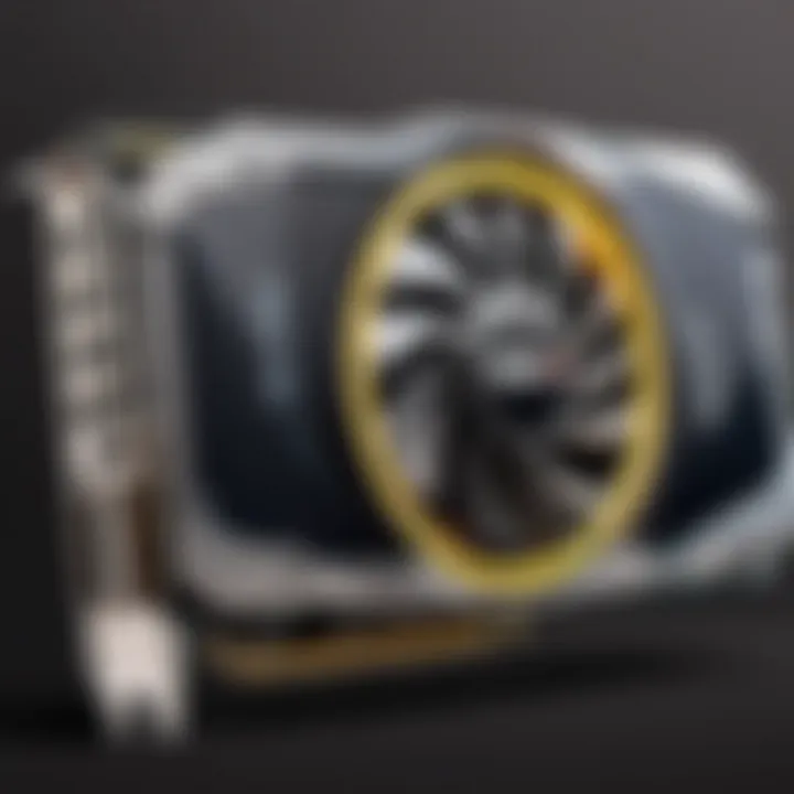 Detailed close-up of a graphics card showcasing specifications