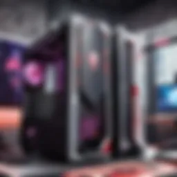 Affordable gaming PC components layout