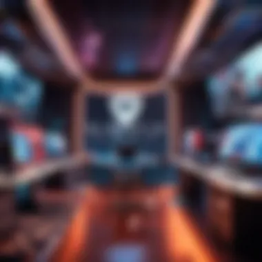 Immersive Esports Arena Setting Captivating Esports Arena at a Gaming Tournament