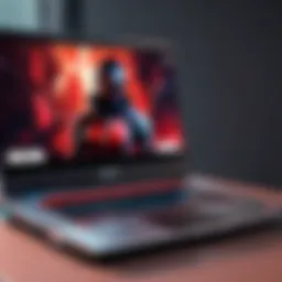 High-performance gaming laptop with RGB keyboard