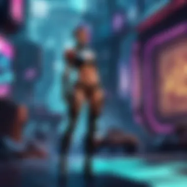 Cyberpunk Multiplayer Battle Arena Engage in intense multiplayer battles in a cyberpunk setting