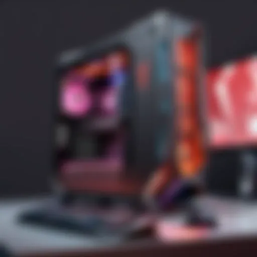 High-performance gaming PC setup