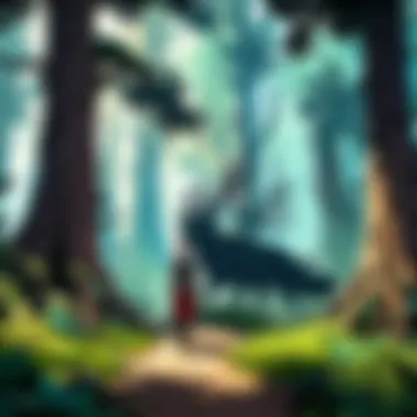 Journey Through an Enchanted Forest Enchanted Forest iPad Game Illustration