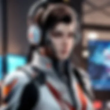 Live Gaming Experience A gamer streaming gameplay live on a popular platform