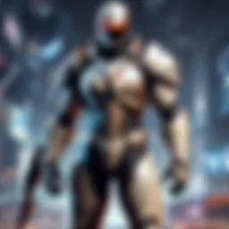 A strategic gaming session on a sleek laptop with a competitive atmosphere.