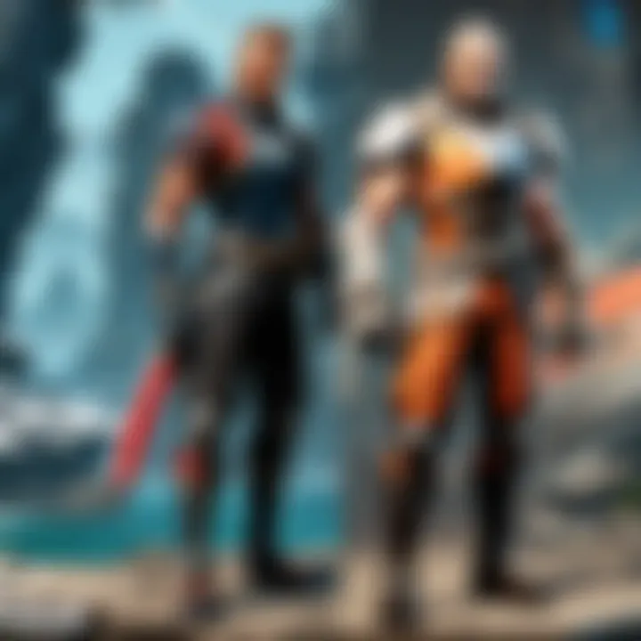 Artistic depiction of evolution in free-to-play game graphics