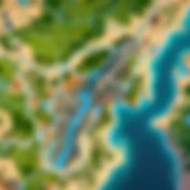 Visual representation of the strategic choke points in Bind map.