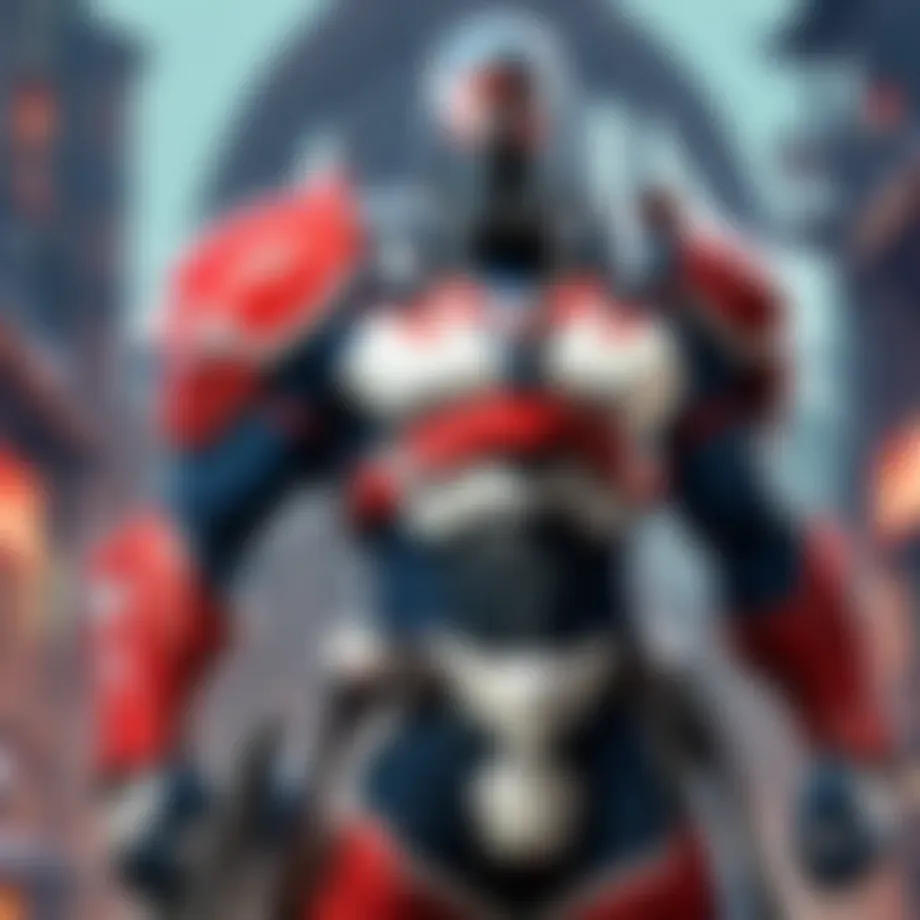 A detailed view of a Valorant hero showcasing unique abilities