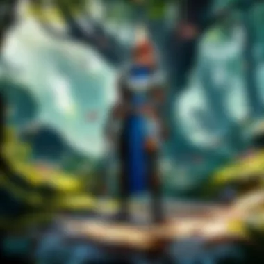 Enchanted Forest Adventure Illustration of a magical forest setting with gaming elements