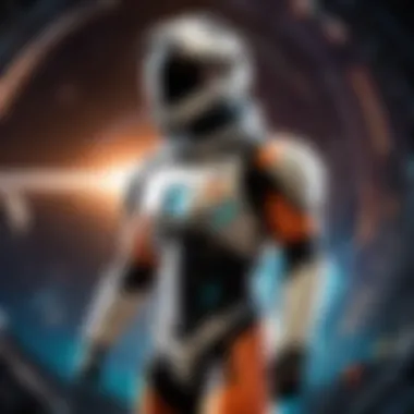 Interstellar Space Odyssey Illustration of a space exploration theme with gaming elements