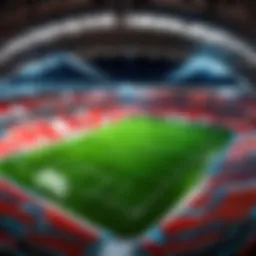 Abstract View of a Soccer Stadium