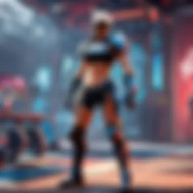 Virtual Battle Arena Virtual battle arena showcasing intense competition