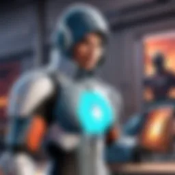A sleek MacBook displaying a vibrant gaming interface.