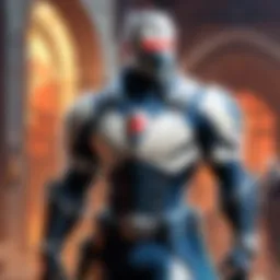 A vibrant landscape from Valorant showcasing the game's unique art style.