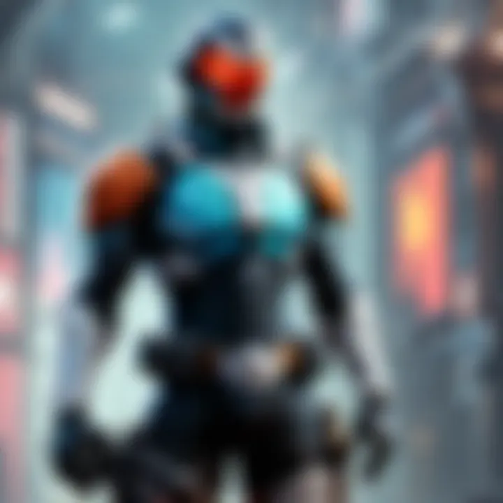The Future of Online Gaming Technology A futuristic representation of technology's impact on online gaming