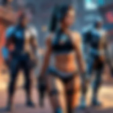 Diverse Gamers in Virtual World Illustration of diverse group of gamers enjoying a virtual world
