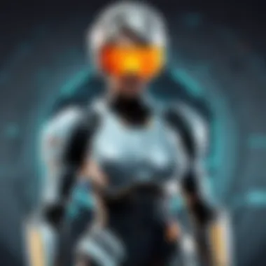 Futuristic Gaming Interface Illustration of a futuristic gaming interface
