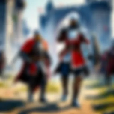 Medieval Battle Challenge Illustration of a fantasy medieval battle scene in a free online PC game
