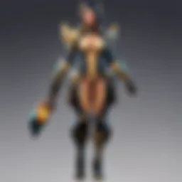 A detailed view of Gaia Skin design elements in Valorant