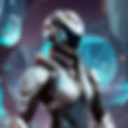 Illustration of futuristic game launcher interface