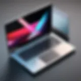 Sleek new laptop showcasing advanced design