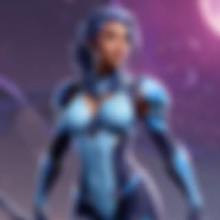 Aesthetic appeal of Luna Skin showcased in gameplay