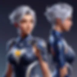 Visual representation of the Luna Skin design elements