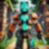 Illustration of Minecraft gameplay interface