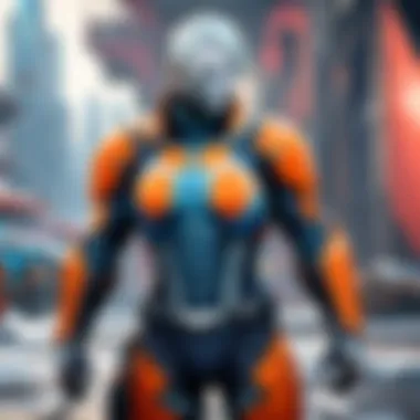 Artistic Gaming Visuals Abstract futuristic game graphics