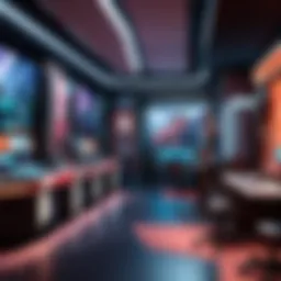 The immersive gaming environment of the NRG Club Level View