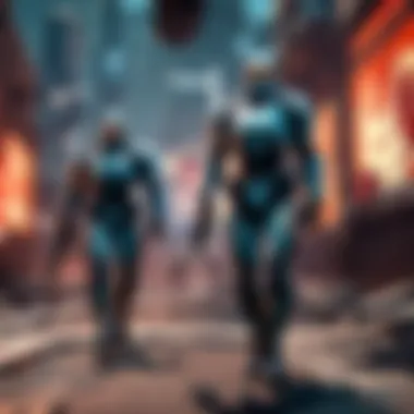 Action-Packed Gameplay Moments Dynamic gameplay scene with intense action sequences