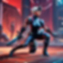 Dynamic moment in a Valorant tournament showcasing intense gameplay