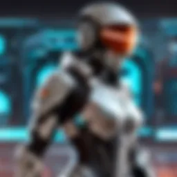 Illustration of a futuristic gaming interface