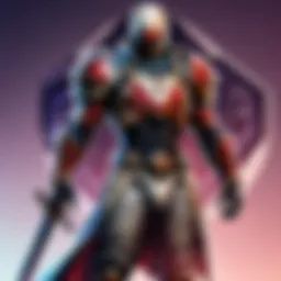 Abstract Valorant design illustration