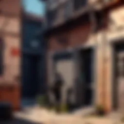 Tactical overview of a Valorant map featuring spycam placements