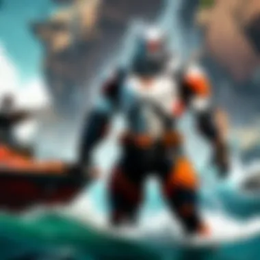 Navigating Risky Waters Illustration depicting the risks associated with game downloaders