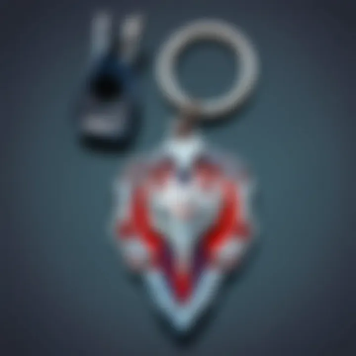 Elegant Valorant Keychain Set with stylish branding
