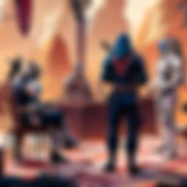 Gamers Strategizing Together Illustration of gamers strategizing together