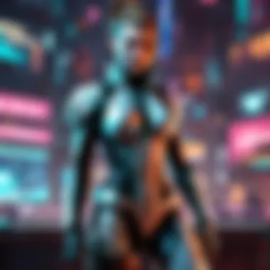 Futuristic Cyberpunk Game Art Cyberpunk futuristic game concept art