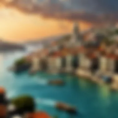 Sweeping Panorama of Galata Embracing the Bosphorus Breathtaking Panoramic View of Galata and Bosphorus