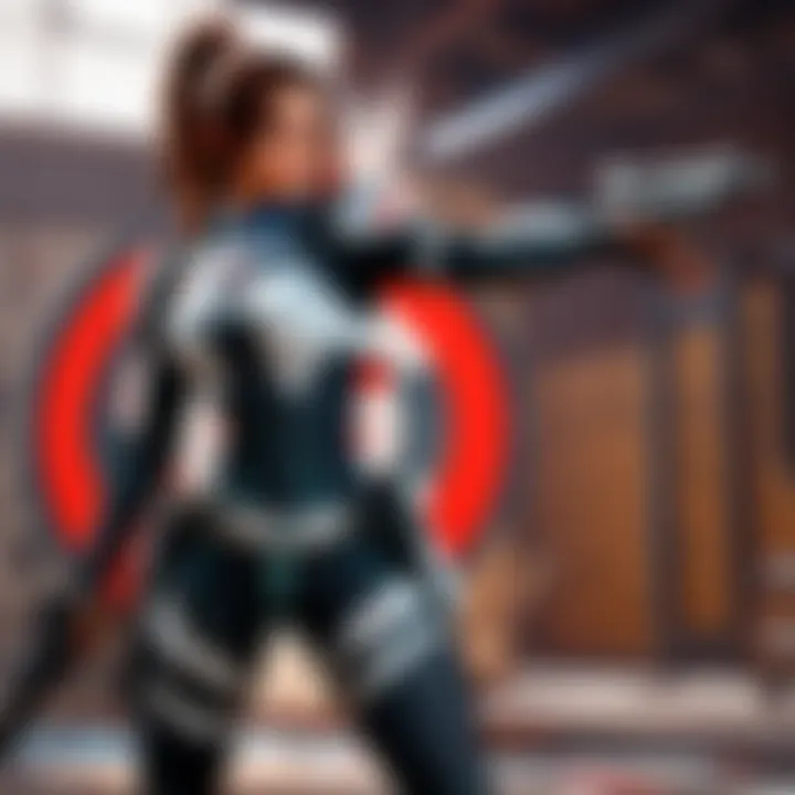 A virtual target practice scenario showcasing an aiming training environment.