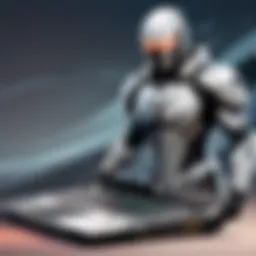 High-Tech Laptop with Valorant Logo