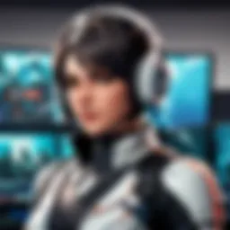 A modern gaming PC setup with high-performance components