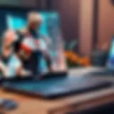 Budget laptop showcasing Valorant gameplay