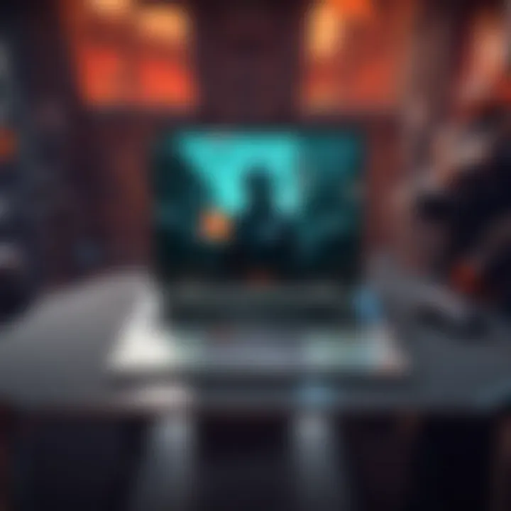 Valorant gameplay on a laptop